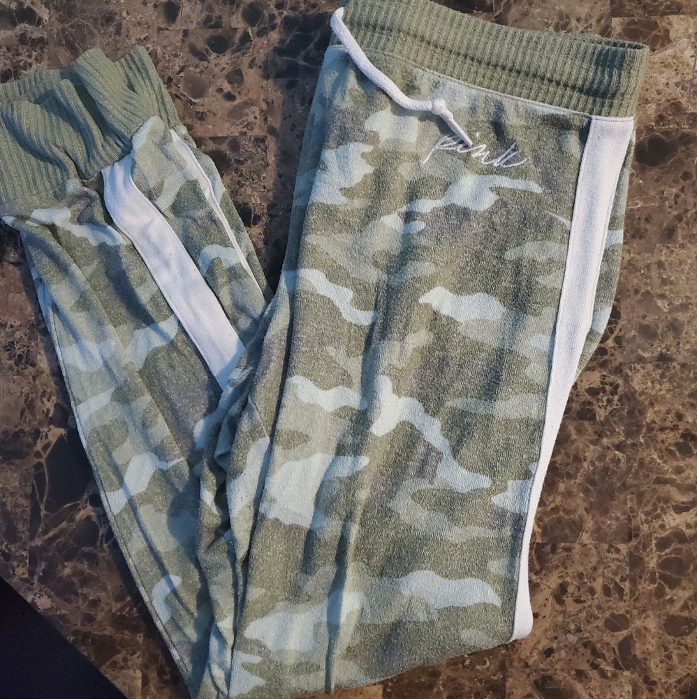 Pink camo sweats